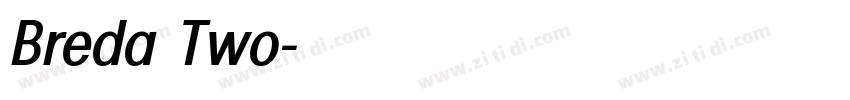 Breda Two字体转换